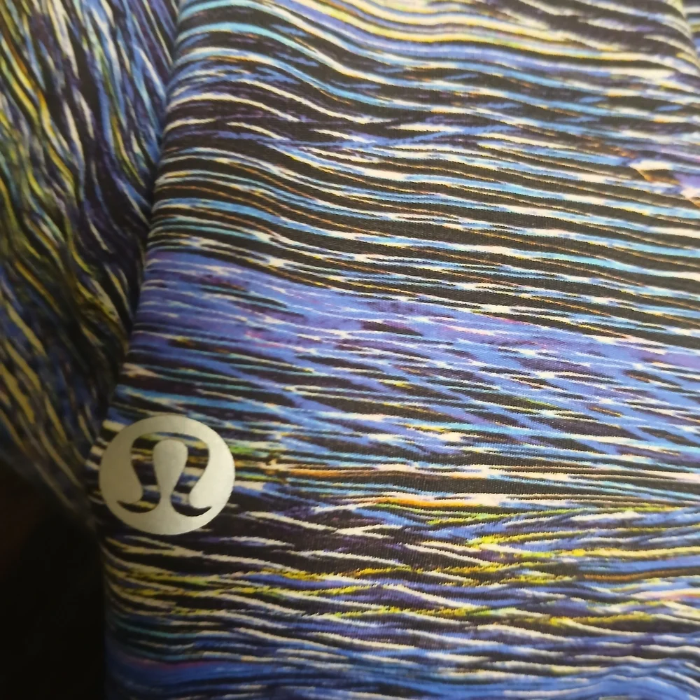 lululemon athletica Blue Space-Dye High-Rise Leggings